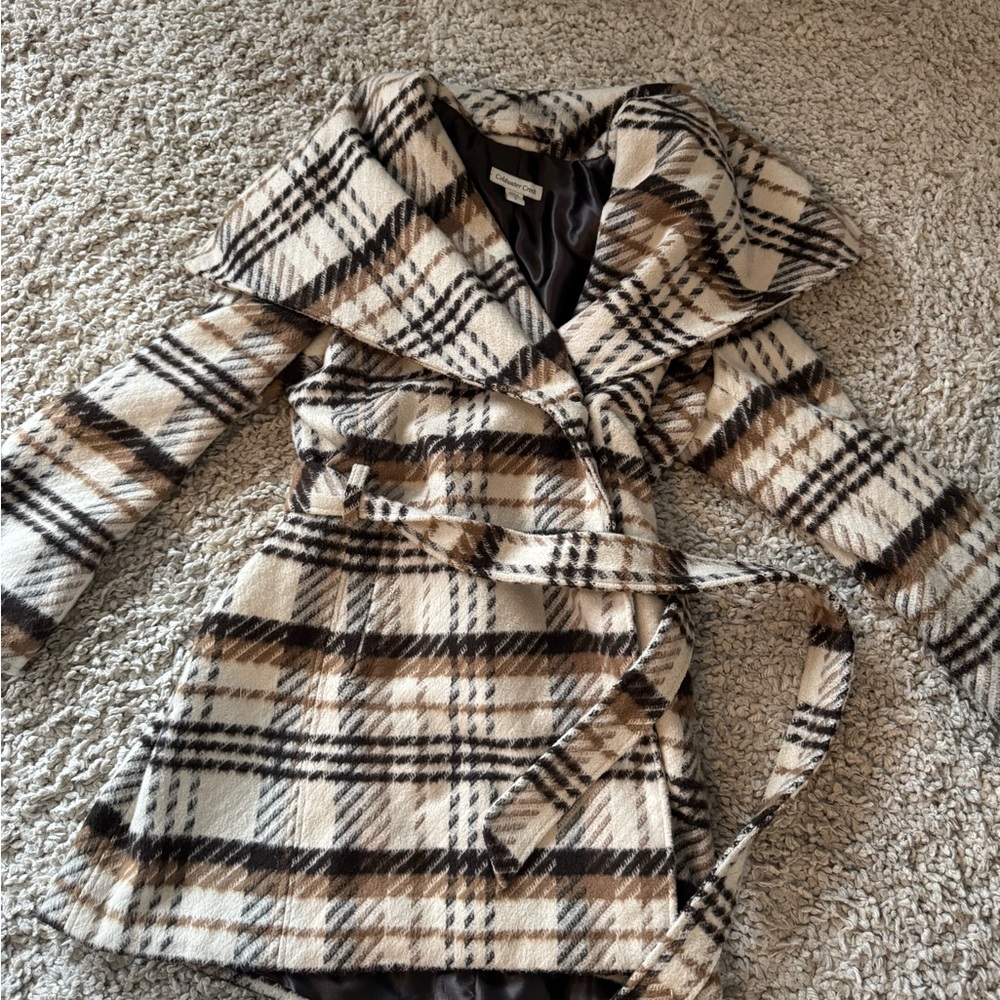 Plaid Women's Coat